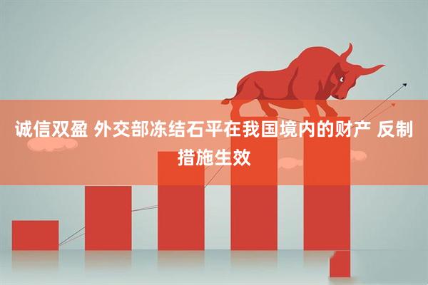 诚信双盈 外交部冻结石平在我国境内的财产 反制措施生效